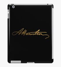 Alexander Hamilton Gold Signature iPad Case/Skin