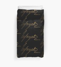Marquis de Lafayette Gold Signature Duvet Cover