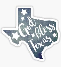 God bless Texas Sticker