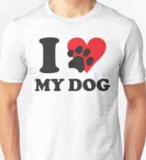 Camiseta unisex amo a mi perro