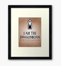 DRAGONBORN Skyrim Framed Print