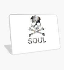 soul - black marble Laptop Skin