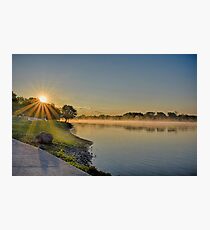 May Sunrise over the Illinois River Photographic Print