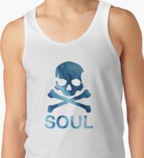 Seele - blauer Marmor Tanktop für Männer