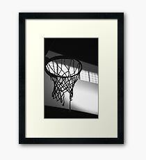 Basketballkorb Silhouette Gerahmtes Wandbild