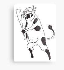 Holy Cow - Elsie baseball Metal Print