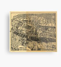 Vintage Map of Maplewood NJ (1910) Metal Print