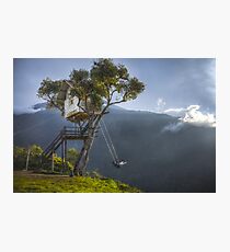 Swing at the end of the world Photographic Print