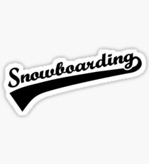 Snowboarding Sticker