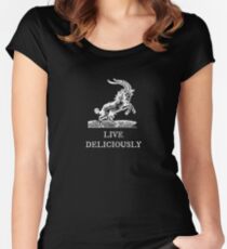 Live Deliciously Women's Fitted Scoop T-Shirt