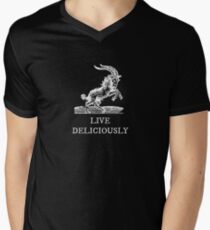 Live Deliciously Men's V-Neck T-Shirt