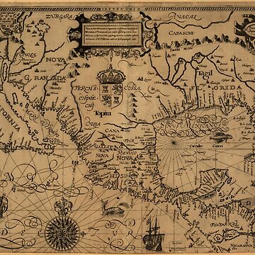 Artwork thumbnail, Vintage Map of Mexico (1600) by BravuraMedia