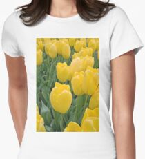 Yellow Tulips Women's Fitted T-Shirt