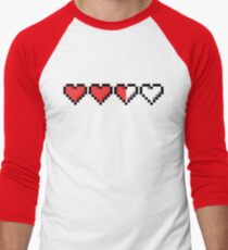 Two and a Half Hearts Remaining Men's Baseball ¾ T-Shirt