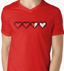 Two and a Half Hearts Remaining Men's V-Neck T-Shirt
