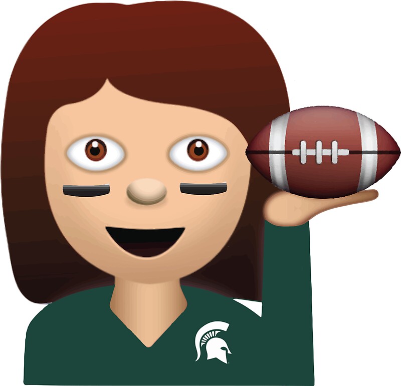 "Michigan State Football Emoji" Stickers by Katie Beukema ...