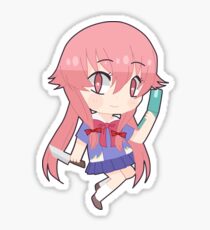 Yuno Gasai Mirai Nikki Chibi Sticker Sticker