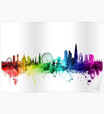 London England Skyline Poster