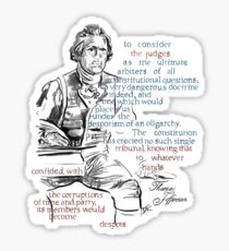 Thomas Jefferson Picture Quote - The Constitution Sticker