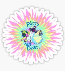 pugs not drugs Sticker