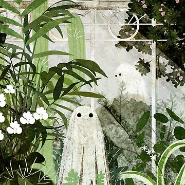 There's A Ghost in the Greenhouse Again Shower Curtain for Sale by  katherineblower