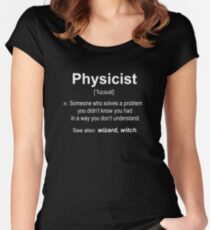 Physiker Tailliertes Rundhals-Shirt