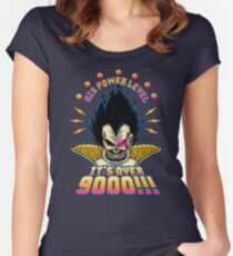 Over 9000! Women's Fitted Scoop T-Shirt