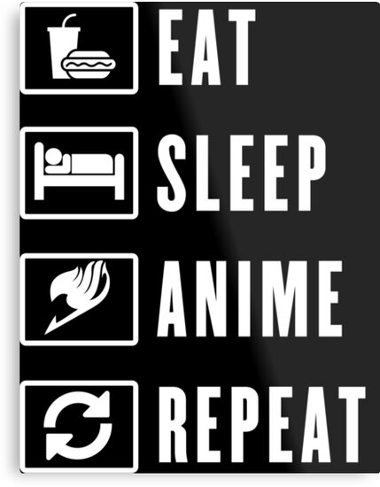 Eat Sleep Anime Repeat Anime Writing Journals
