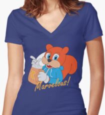 "Marvelous" - Conker Women's Fitted V-Neck T-Shirt