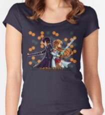 Kirito and Asuna Women's Fitted Scoop T-Shirt