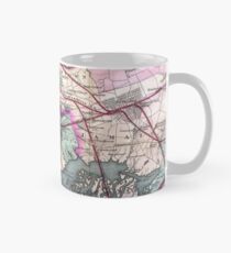 Taza Mapa vintage del área metropolitana de Nueva York (1880)