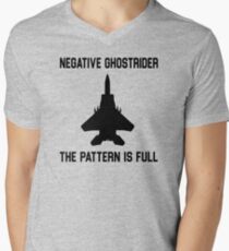 Top Gun Quote - Negative Ghostrider The Pattern Is Full Men's V-Neck T-Shirt