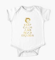 Keep calm and read Eragon (Gold text) One Piece - Short Sleeve