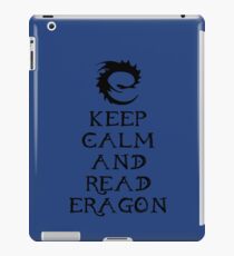 Keep calm and read Eragon (Black text) iPad Case/Skin