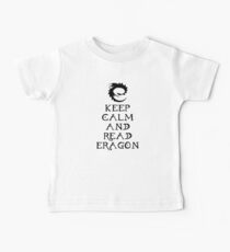 Keep calm and read Eragon (Black text) Baby Tee