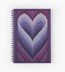 Cuaderno de espiral Honeymoon Heart Bargello Quilt