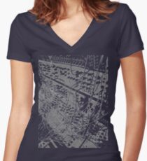 modular synthesizer T Women's Fitted V-Neck T-Shirt