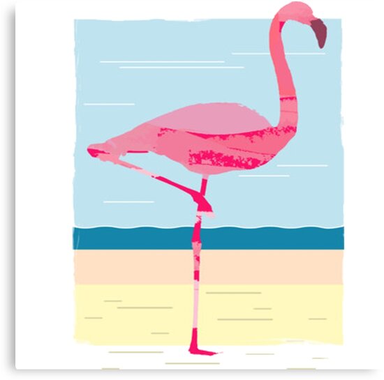 Flamingo Painted Summer Art by Holychirst