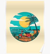 Póster la playa