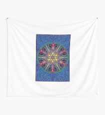 Unique abstract poster designs-Magma Clover Wall Tapestry