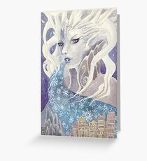 Lady Frost Greeting Card