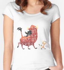 Camiseta entallada de cuello redondo Hakuna Matata