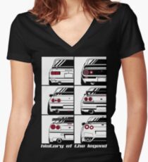 Camiseta entallada de cuello en V Horizonte. Historia