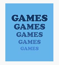 Games Games Games T-Shirt Photographic Print