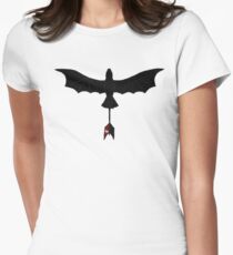 Black Toothless Women's Fitted T-Shirt