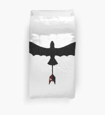 Black Toothless Duvet Cover