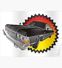 Retro limousine Poster