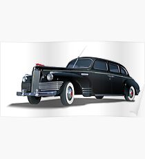 Retro limousine Poster
