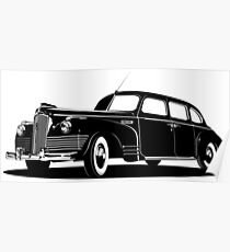 Retro limousine Poster