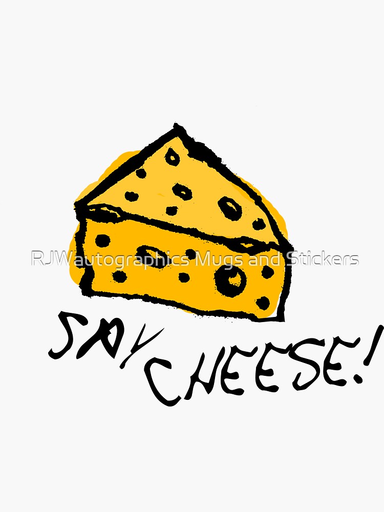 "Cartoon Cheese Doodle" Sticker by Lecturenotes Redbubble